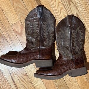 Justin Tekno 5031 Ostrich boots size 7 B